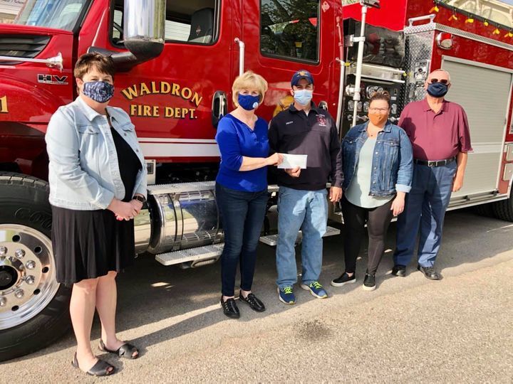 Waldron Volunteer Fire Dept. receives grant
